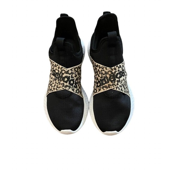 Adidas Puremotion Adapt Slip On Black White Leopard Print Womens Size 7.5 Shoes - Picture 3 of 6